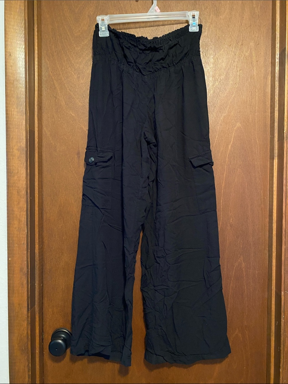 Rewash Black Wide Leg Pants